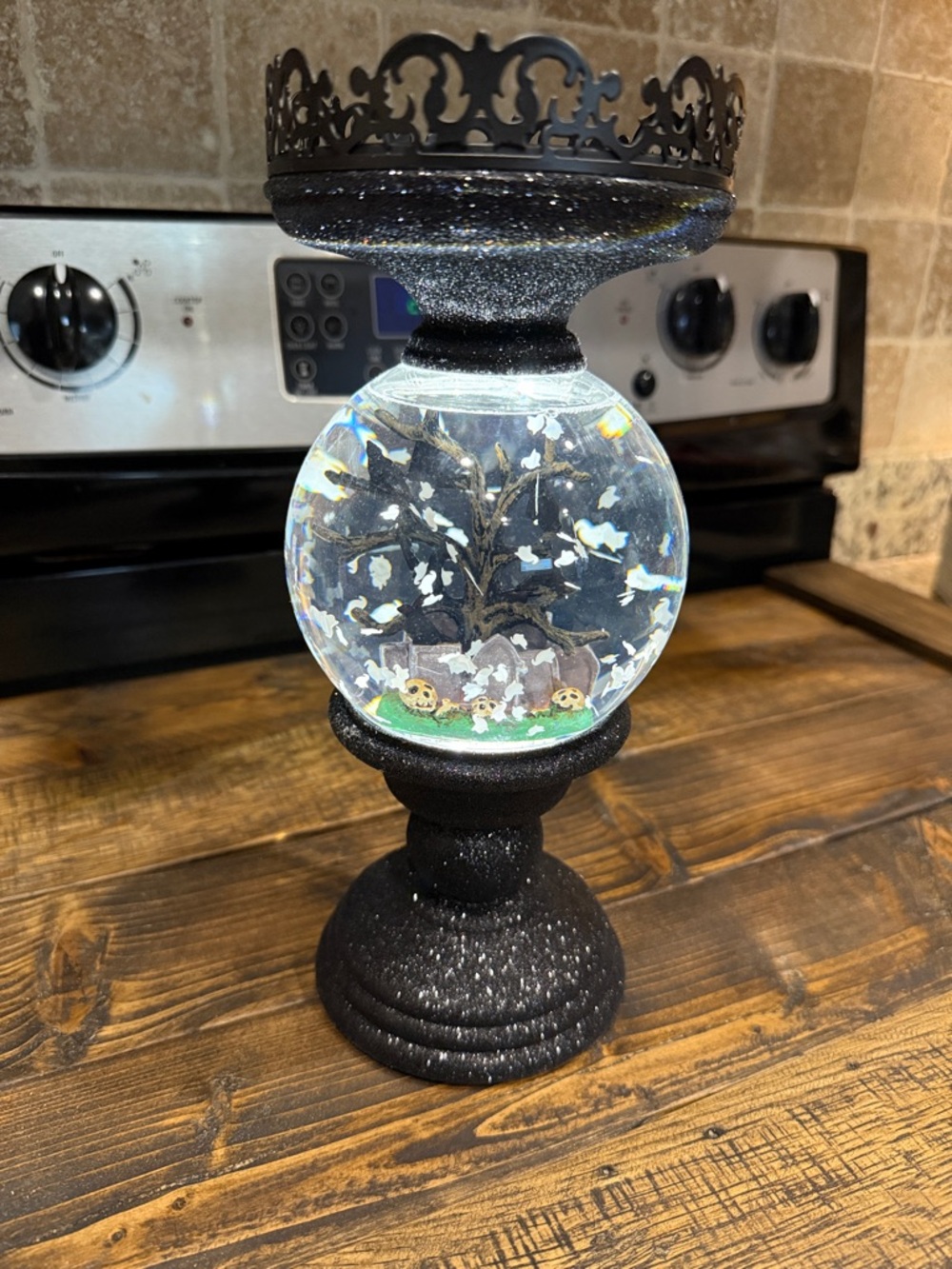 Bath and Body Works Halloween Snow Globe Candle Holder- 3 Wick - Picture 3 of 5